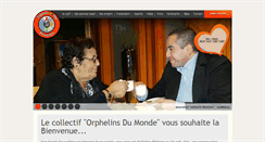 Desktop Screenshot of orphelinsdumonde.org